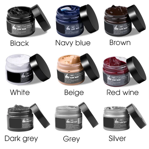 Leather Repair Kit, Liquid Repair Balm for Holes & Scratches in Car Seats, Sofas & Shoes