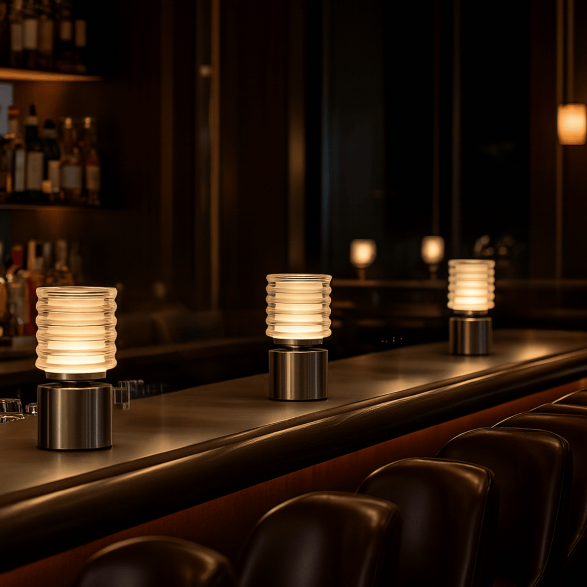 Cordless Table Lamp, Rechargeable LED Touch Lamp for Restaurant & Bedside