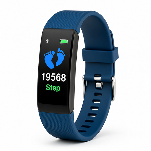 Smartwatch for Seniors, Simple LED Watch with Heart Rate, Blood Pressure, Step & Sleep Tracking