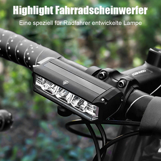 Bike Light, 900 Lumen USB Rechargeable LED Front Light with 180 Degree Wide Beam