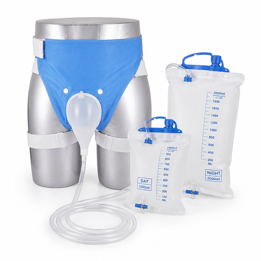 Wearable Urine Collector, Adjustable Leak-Resistant Silicone Urine Bag System for Men & Women