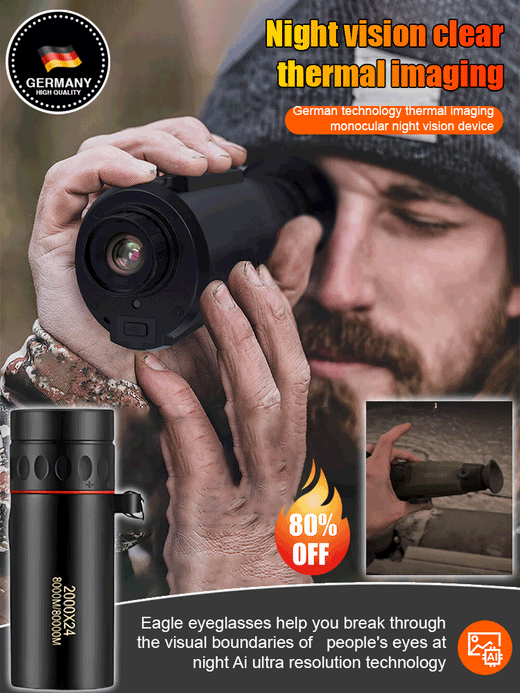 Thermal Imaging Camera, Night Vision Device with HD Screen for Hunting, Camping & Wildlife Observation