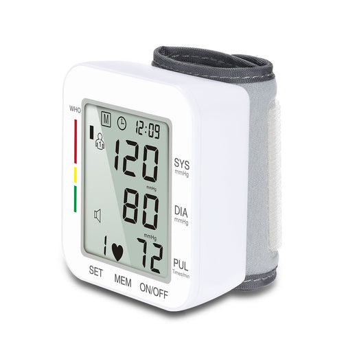 Blood Pressure Monitor, Digital BP Machine with Voice Broadcast Option, Bright LCD & 2 User Memory