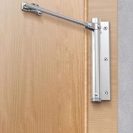 Automatic Door Closer, Adjustable Stainless Steel Spring Door Closer for Home & Office Doors