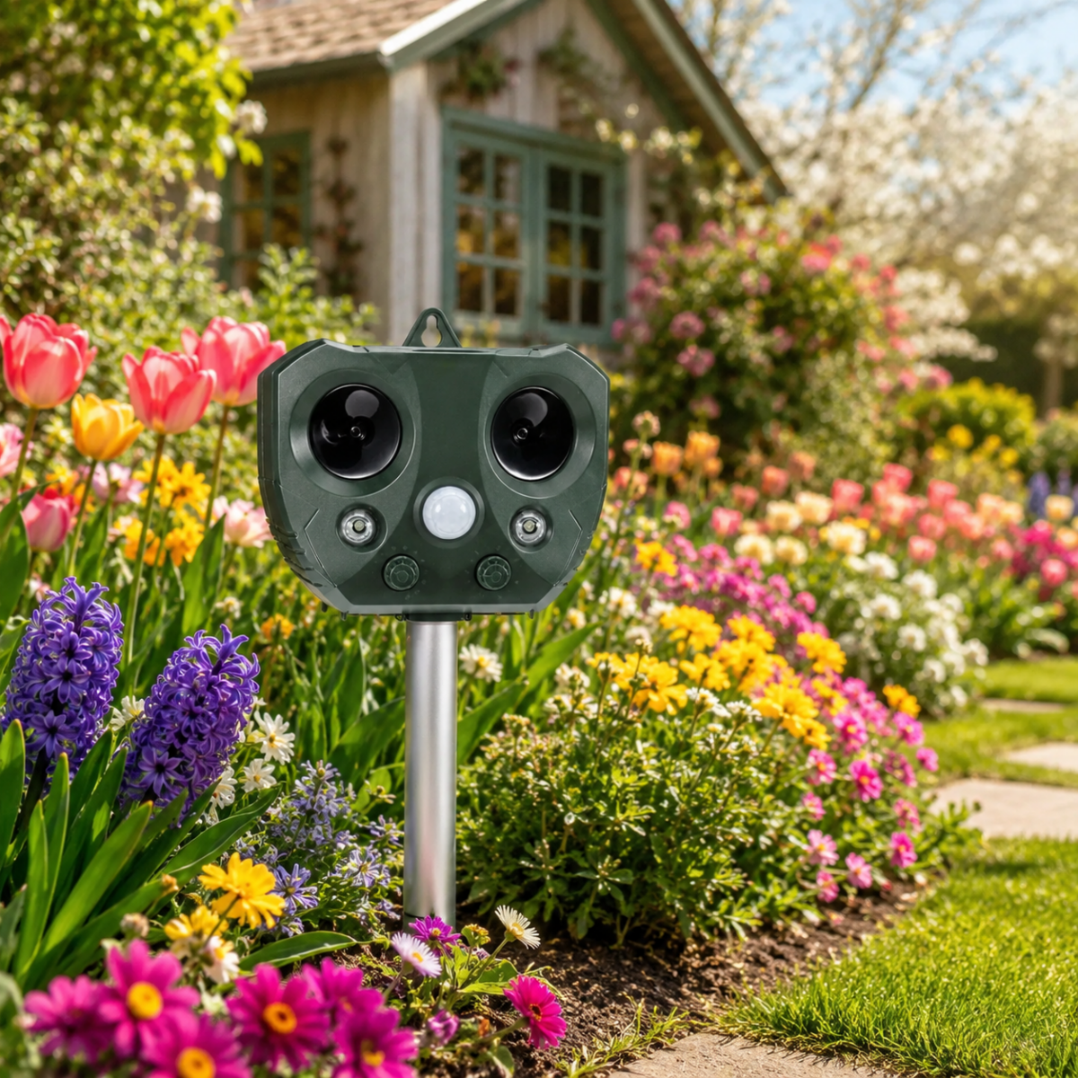 Ultrasonic Bird & Pest Defender Solar-Powered Animal