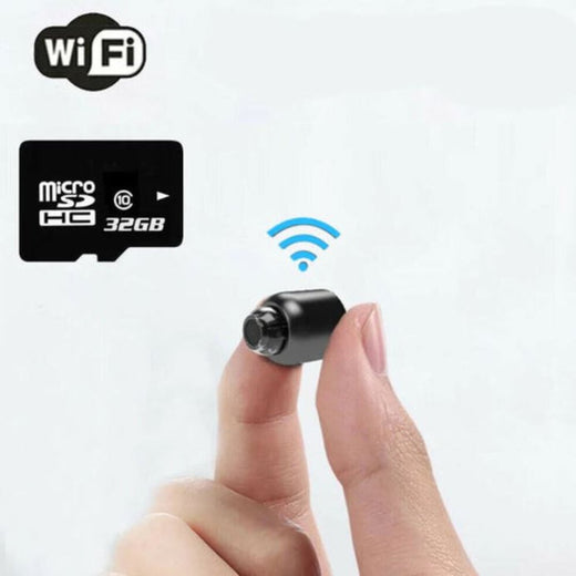 Mini WiFi Camera 1080P, Wireless Security Camera with Night Vision, Motion Alerts & Audio