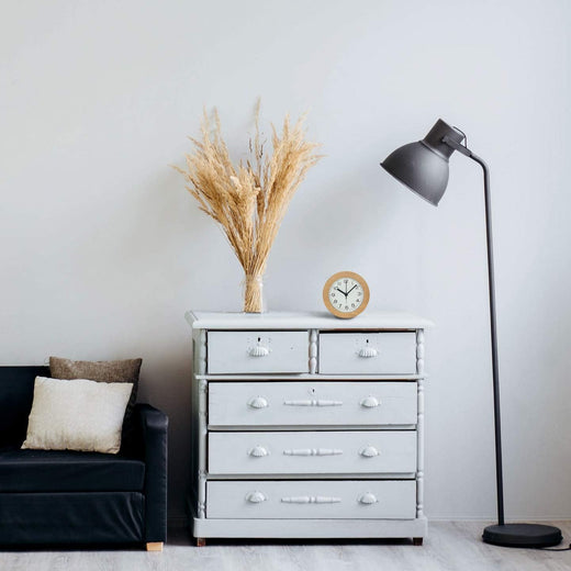 Wooden Alarm Clock, Silent Non-Ticking Beechwood Alarm Clock with LED Night Light & Snooze