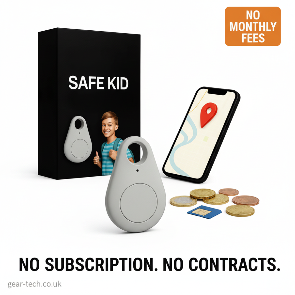 Kids GPS Tracker, Waterproof, Real-Time & SOS Alarm