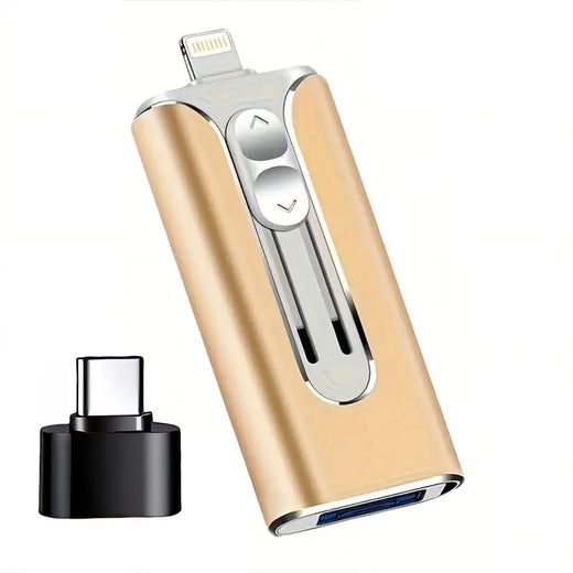 Flash Drive for iPhone and Android, USB 3.0 Metal Memory Stick for Photos, Videos & Backups