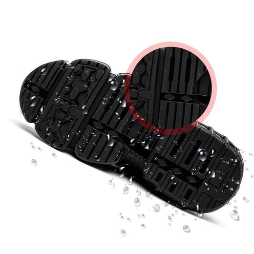 Work Shoes for Men, Lightweight Safety Shoes with Arch Support, Non-Slip Sole & Wide Toe Box