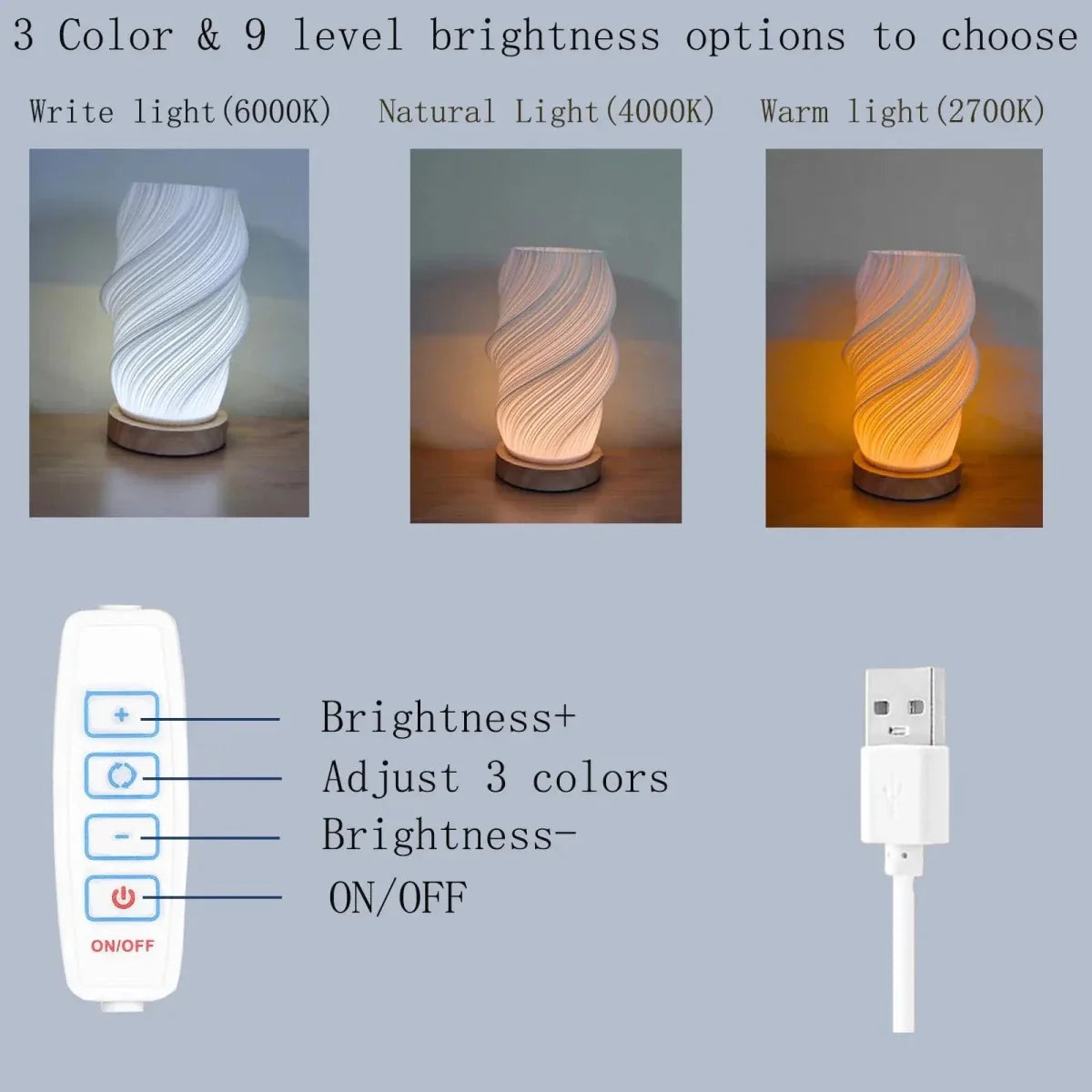 BREEZELIGHT LED Dimmable Desk Lamp