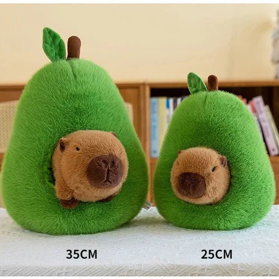 CAPYCOZY Baby Avocado Capybara Stuffed Animals