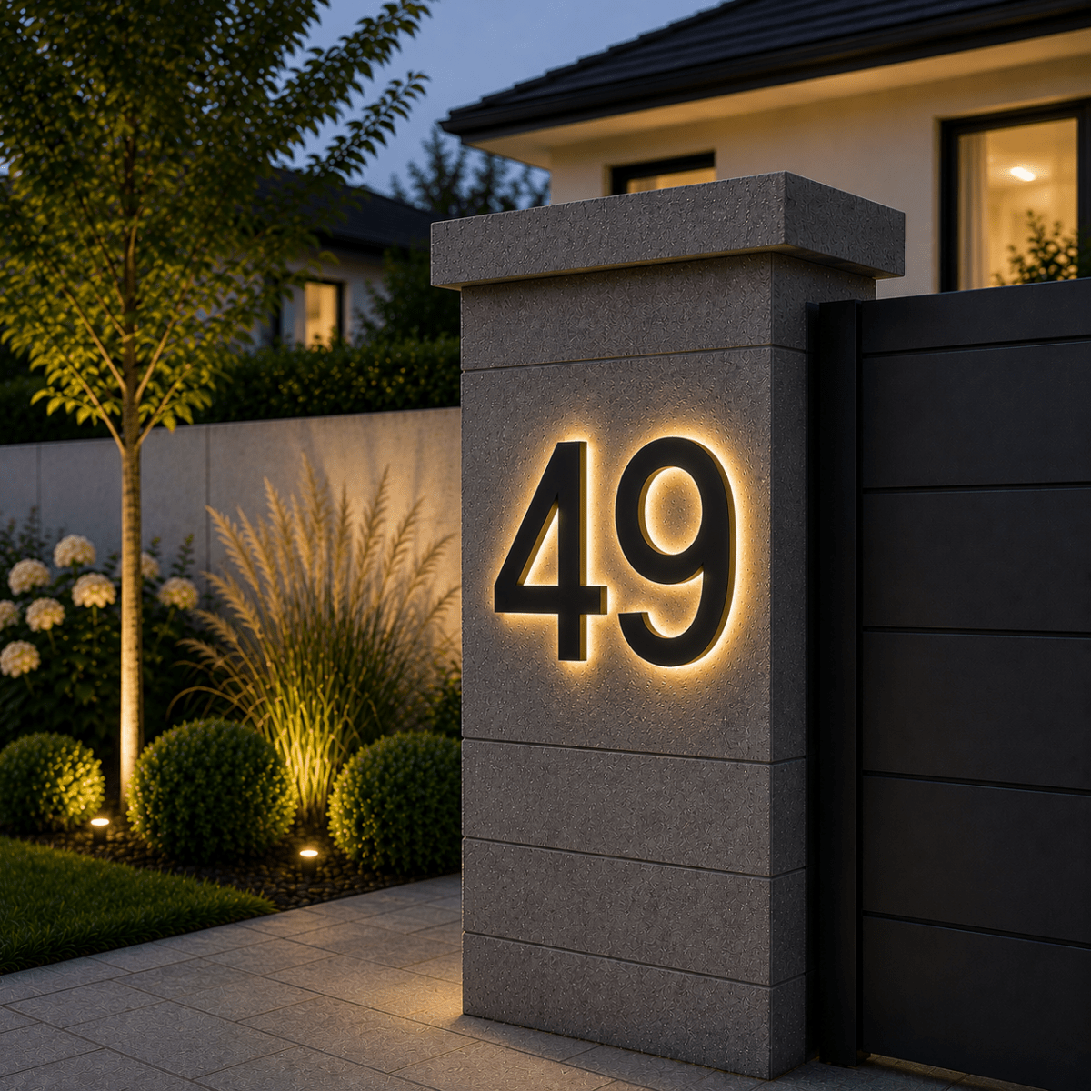 LUXNUMA Customizable LED House Numbers