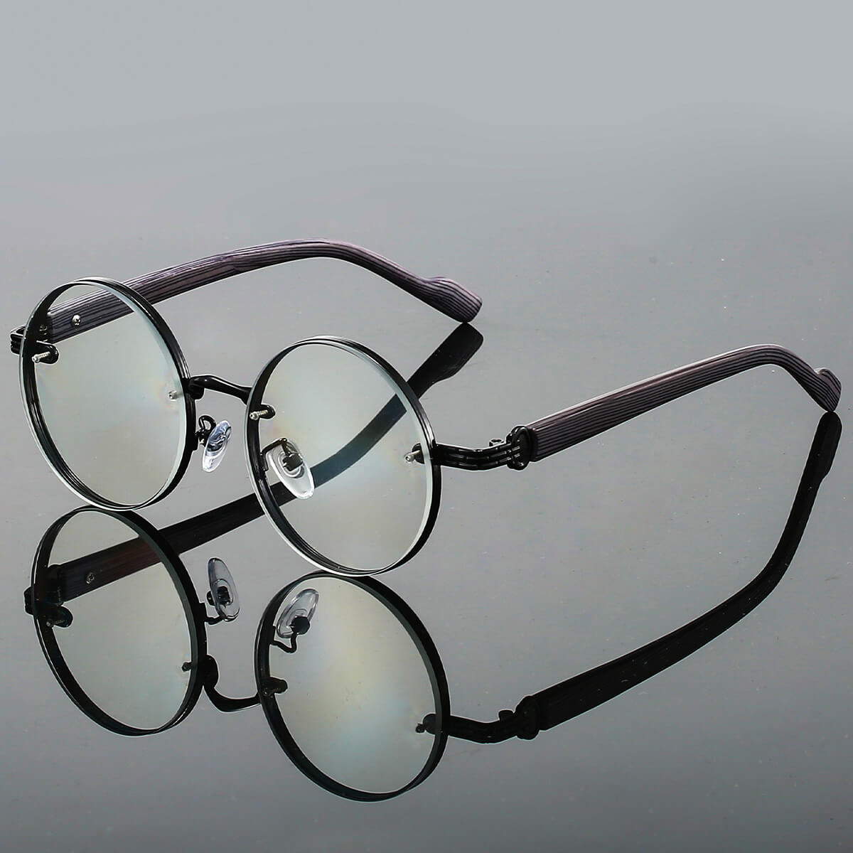 Round Retro Metal Frame Sunglasses, UV400, 28g, Unisex
