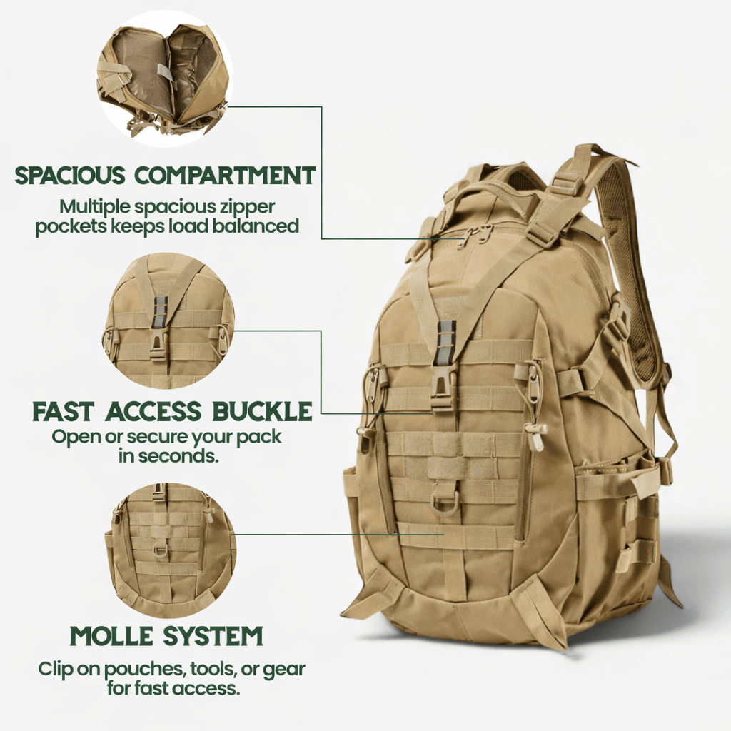 ROVEX TACTICAL BACKPACK 40L Outdoor Rucksack