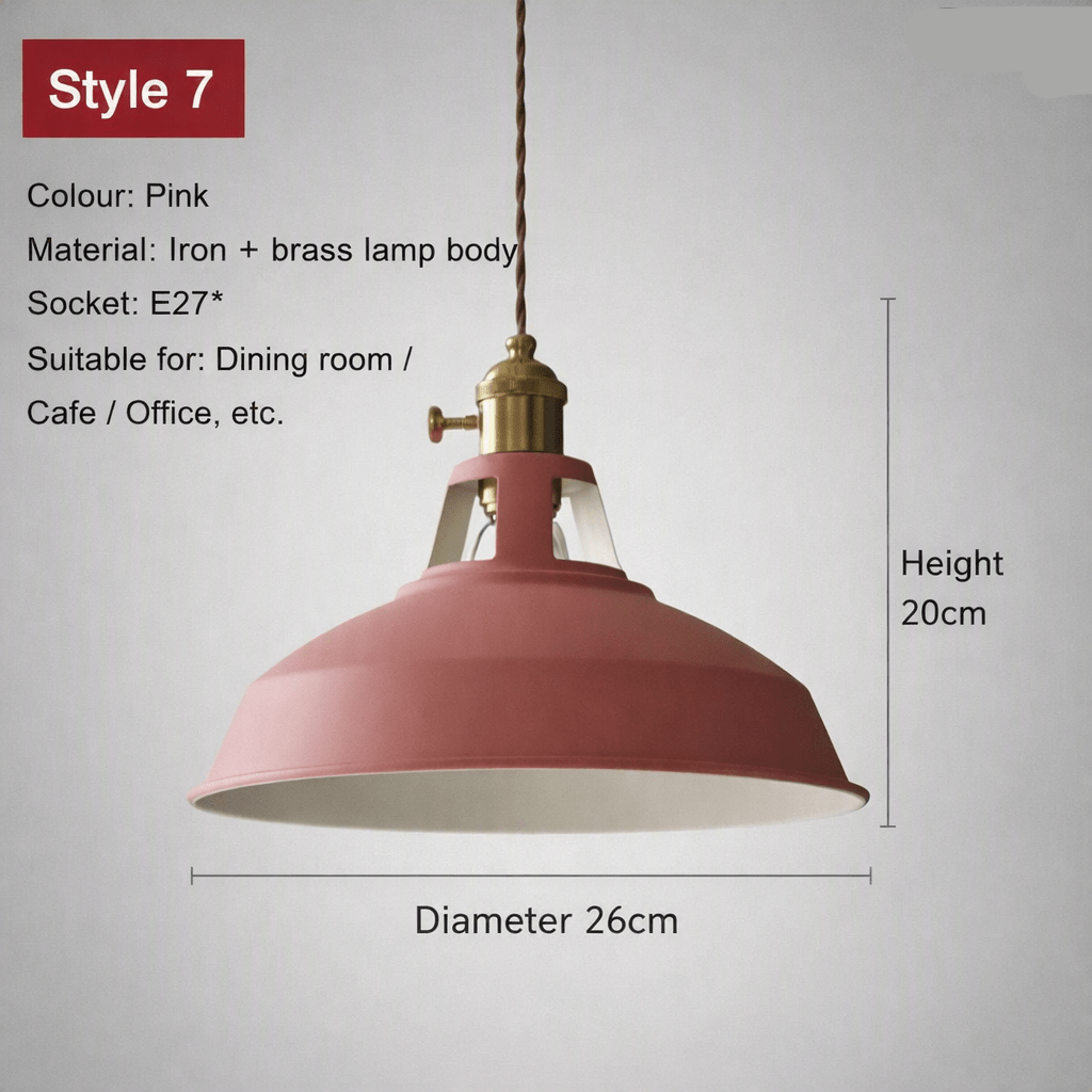 VINTILIGHT Retro Steel Barn Pendant Light