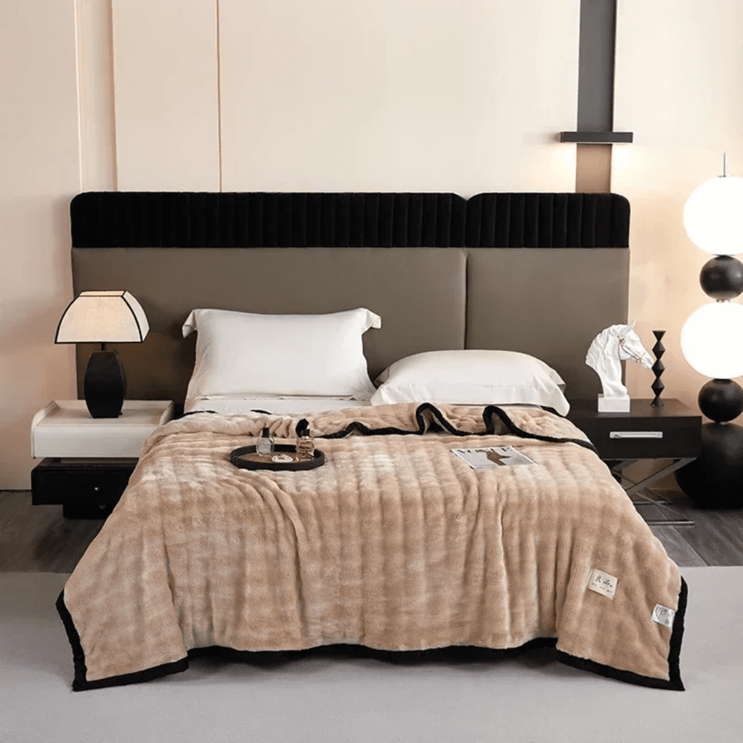 CALMVEL Double-sided Plush Fleece Blanket
