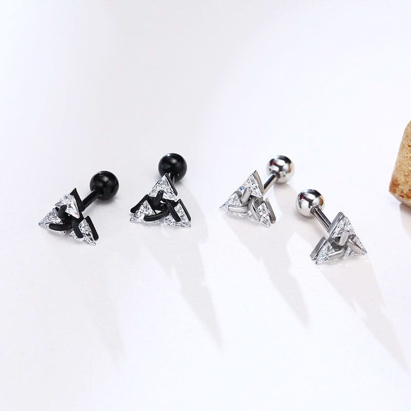 TRISILVER Triangle Earrings