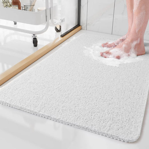 Non Slip Shower Mat, Quick Drying Bath Mat with Drainage Structure for Shower & Bathtub