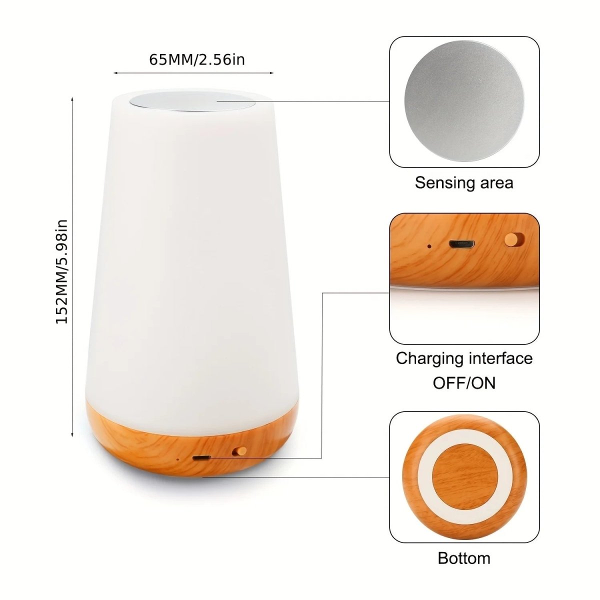 DIMNEST Portable Dimmable Night Light