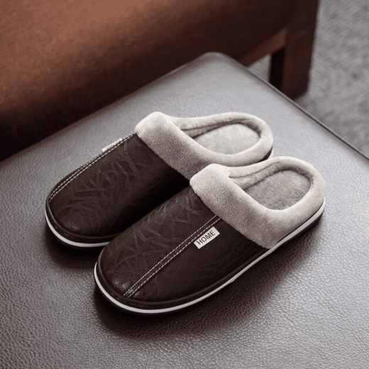 Slippers for Men Warm Plush, Cozy Men's House Slippers, Fuzzy Indoor Slippers for Men, Gifts for Dad