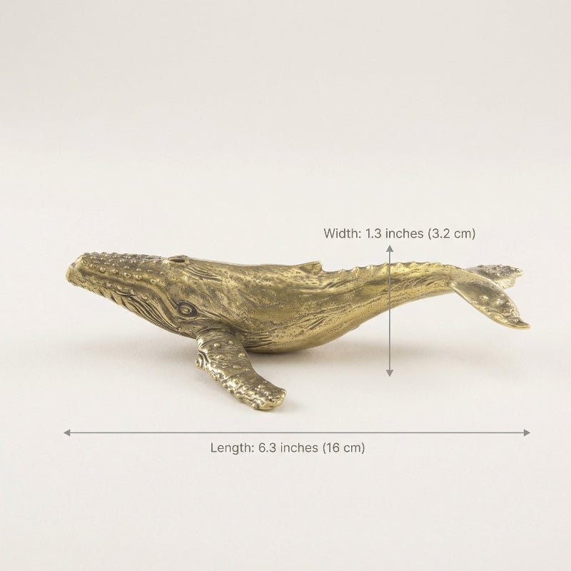ARTÉLIA Exclusive Brass Whale Sculpture