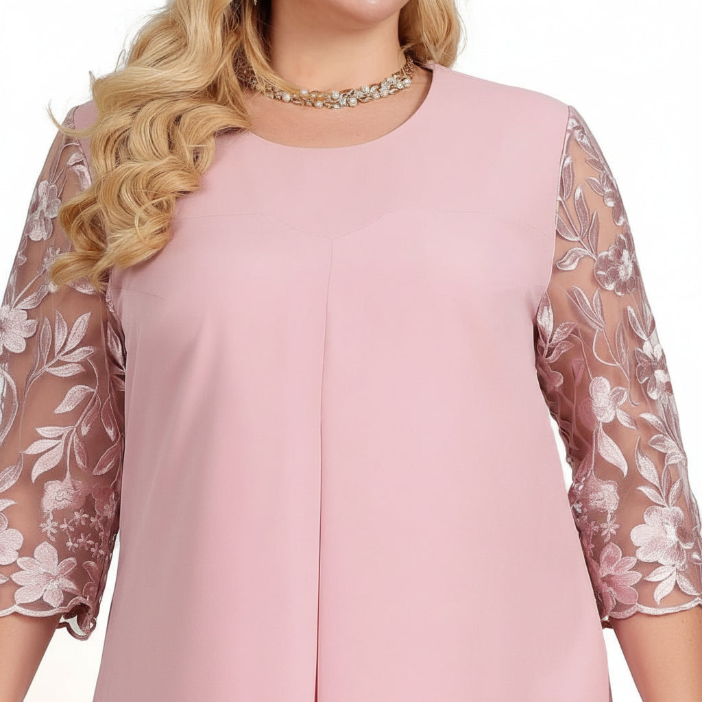 GRACE GALA DRESS Embroidered Oversized Banquet
