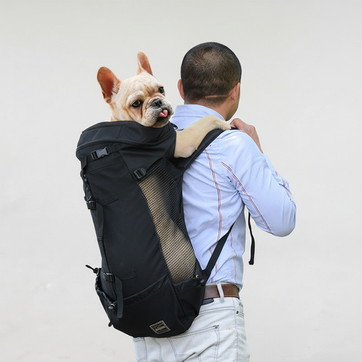 Dog Carrier Backpack, Ergonomic Hands-Free Pet Carrier with Padded Straps for Walks & Travel