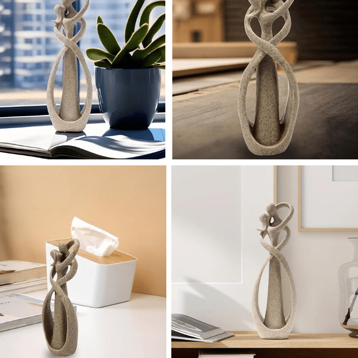 ETERNAL EMBRACE Abstract Sculpture