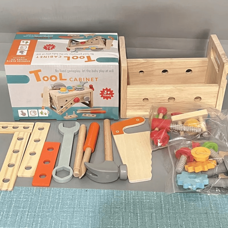 WOODTOOLS Montessori Wooden Tool Kit