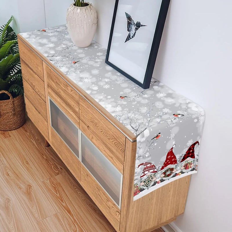 LINENWISH Festive Linen Table Runner