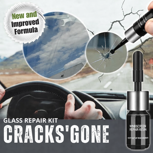 Windshield Repair Kit, Crack & Chip Repair Liquid for Car Glass, Windshields & Displays