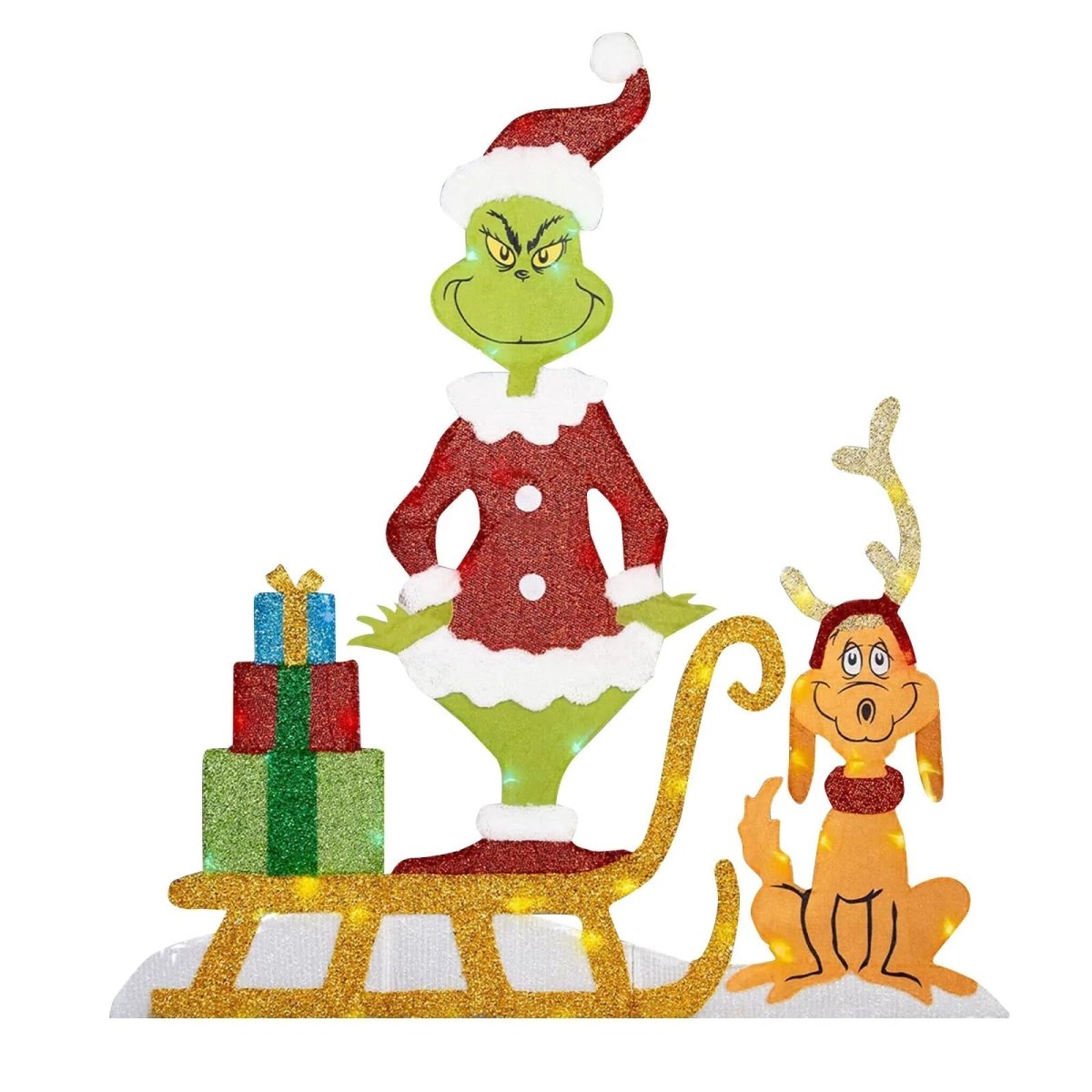 TWINKLON Festive Grinch Garden Decoration