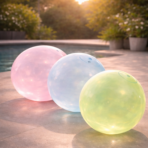Inflatable Ball for Kids, Large Tear-Resistant TPR Play Ball for Outdoor Group Games