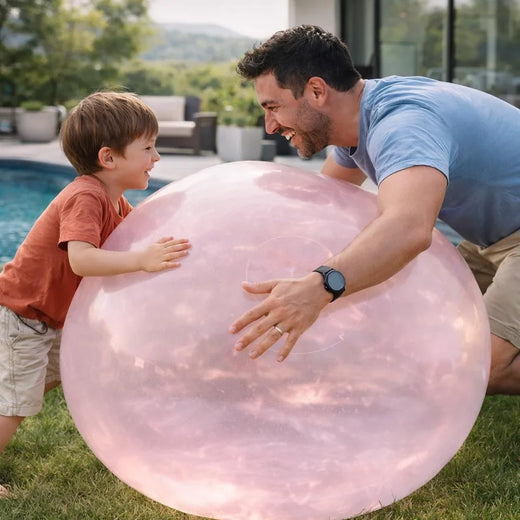 Inflatable Ball for Kids, Large Tear-Resistant TPR Play Ball for Outdoor Group Games