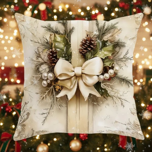 SNOWBOW Festive Velvet Cushion Covers