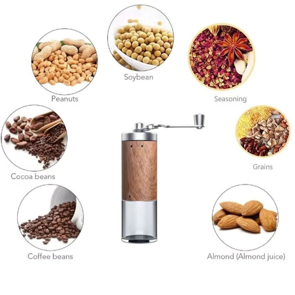 GrindMate Portable Wooden Coffee Grinder