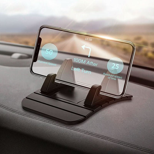 Car Phone Mount, Dashboard Anti-Slip Silicone Phone Holder for Most Smartphones