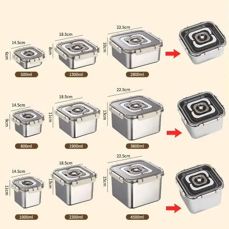 FRESHLOCK Leak-Proof Stainless Steel Lunchbox