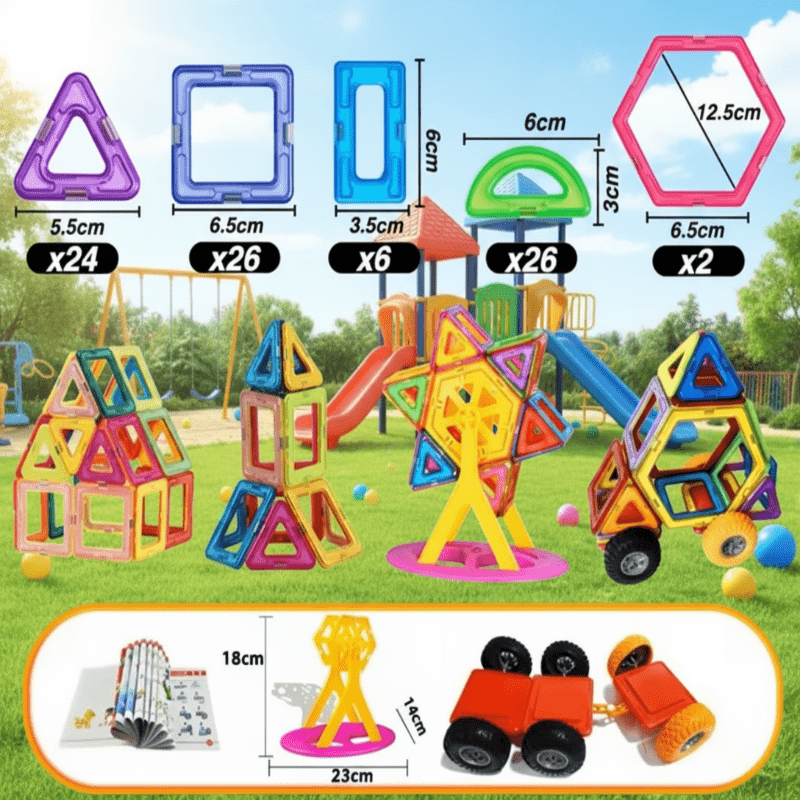 FUNNIBLOX Creative Magnetic Building Block Set