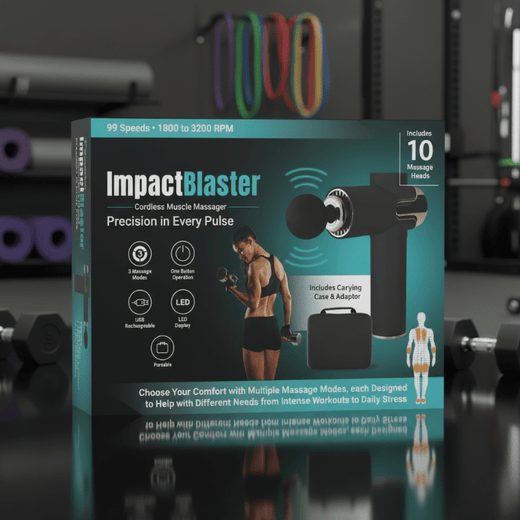 Massage Gun Deep Tissue Cordless Percussion Massager, Powerful Muscle Massage Gun for Full Body Recovery, Gifts for Dad & Men