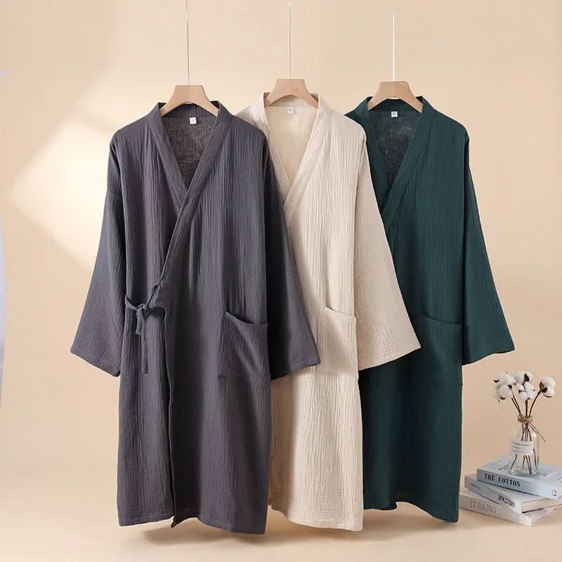 CASAWEAVE Cotton Kimono Bathrobe