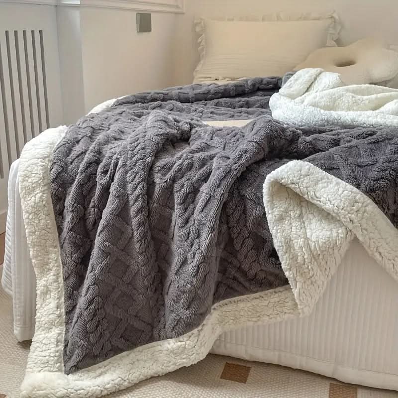 Snuggle Sherpa Blanket Soft Reversible Fleece