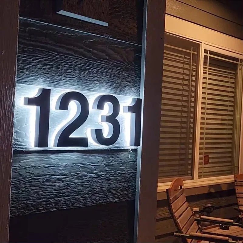 LICHTZEICHEN Individually Customizable LED House Numbers