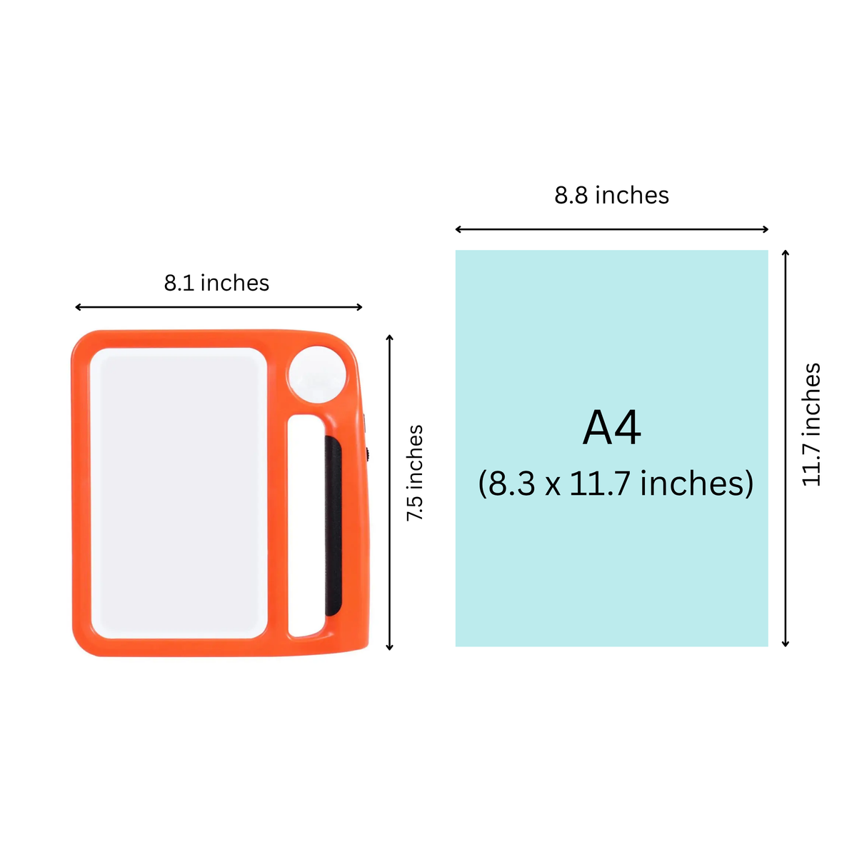 LED Reading Magnifier, 5x/10x with 48 LEDs