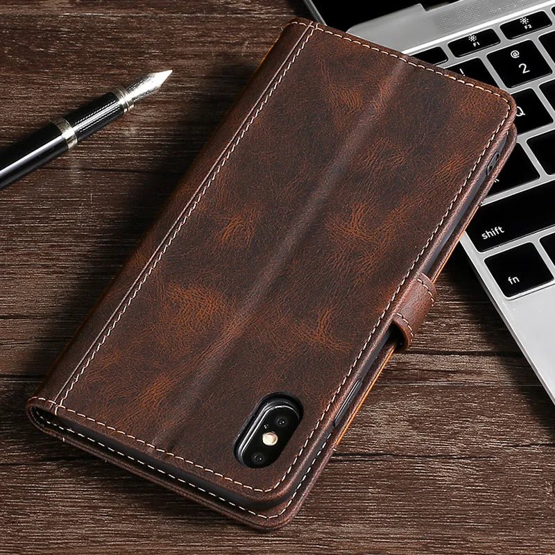 CARDORA Magnetic Leather Phone Case