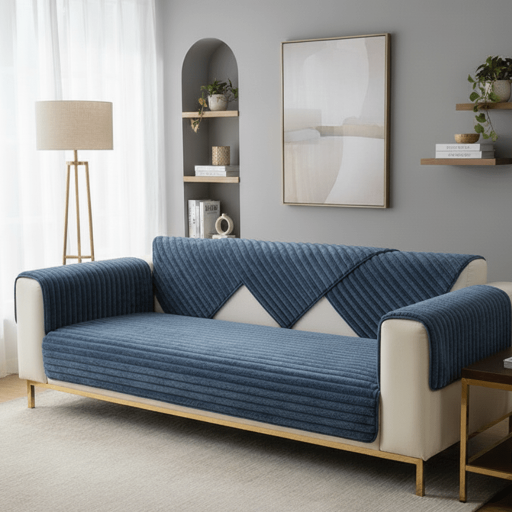 COZYPUFF Luxurious Winter Sofa Cover