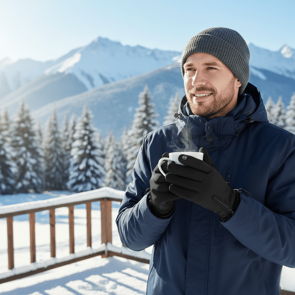 Heated Gloves Insulated Touchscreen, Waterproof Heated Winter Gloves for Snow, Rain & Wind
