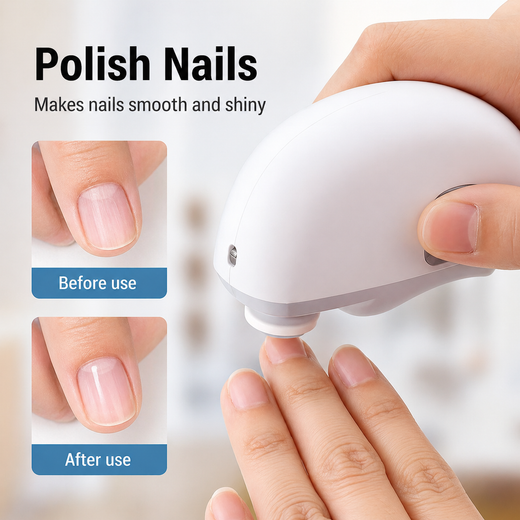 Electric Nail Clipper, 3-in-1 Automatic Nail Trimmer, Filer & Polisher for Adults & Kids