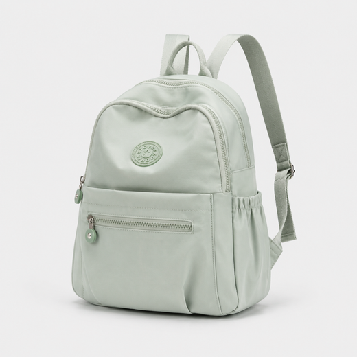 Mini Backpack, Lightweight Nylon Anti-Theft Small Backpack with Multiple Zip Pockets, 11L